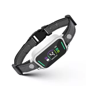 Color Screen Stop Bark Dog Trainer - Pomůcka proti štěkání pro domácí zvířata (Bílá) TopTechnology