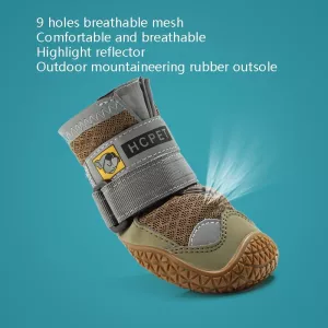 4 PCS / Set HCPET Psí boty prodyšné, Velikost: Č. 8 7,5 cm (Šedé) TopTechnology 4 PCS / Set HCPET Psí boty prodyšné, Velikost: Č. 8 7,5 cm (Šedé) TopTechnology