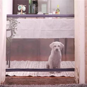 Přenosné skládací bezpečnostní dveře pro psy a kočky 180cm x 72cm (černé) TopTechnology Přenosné skládací bezpečnostní dveře pro psy a kočky 180cm x 72cm (černé) TopTechnology