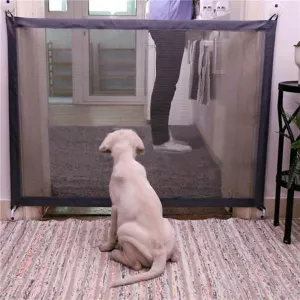 Přenosné skládací bezpečnostní dveře pro psy a kočky 180cm x 72cm (černé) TopTechnology Přenosné skládací bezpečnostní dveře pro psy a kočky 180cm x 72cm (černé) TopTechnology