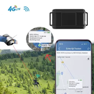 TK919 4G GPS obojek pro psy - Vodotěsný, IP67, s lokalizací (náhodná barva) TopTechnology