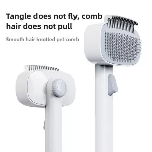 Pet Detangling Comb - Profesionální hřebeny pro domácí mazlíčky (Bílá Šedá) TopTechnology