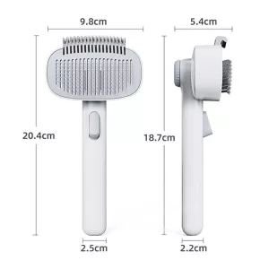 Pet Detangling Comb - Profesionální hřebeny pro domácí mazlíčky (Bílá Šedá) TopTechnology