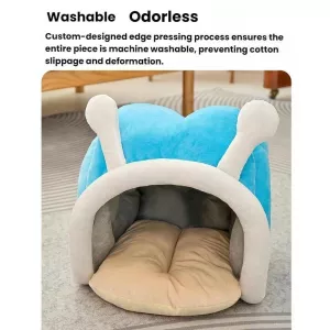 Teplý měkký pelíšek pro kočky a psy Deer Antler Design, velikost M TopTechnology