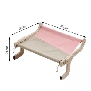 Závěsný kočárek pro kočky na balkon - šedý růžový TopTechnology