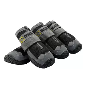 HCPET Boty pro psy - 4 kusy, prodyšné, šedé, velikost No.2 (4.5 cm) TopTechnology HCPET Boty pro psy - 4 kusy, prodyšné, šedé, velikost No.2 (4.5 cm) TopTechnology