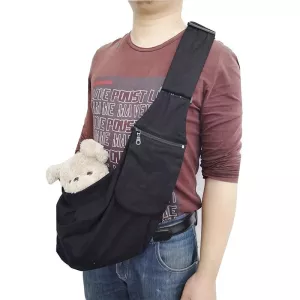 Batoh pro přenášení domácích mazlíčků s nastavitelným popruhem (Černá) TopTechnology Batoh pro přenášení domácích mazlíčků s nastavitelným popruhem (Černá) TopTechnology