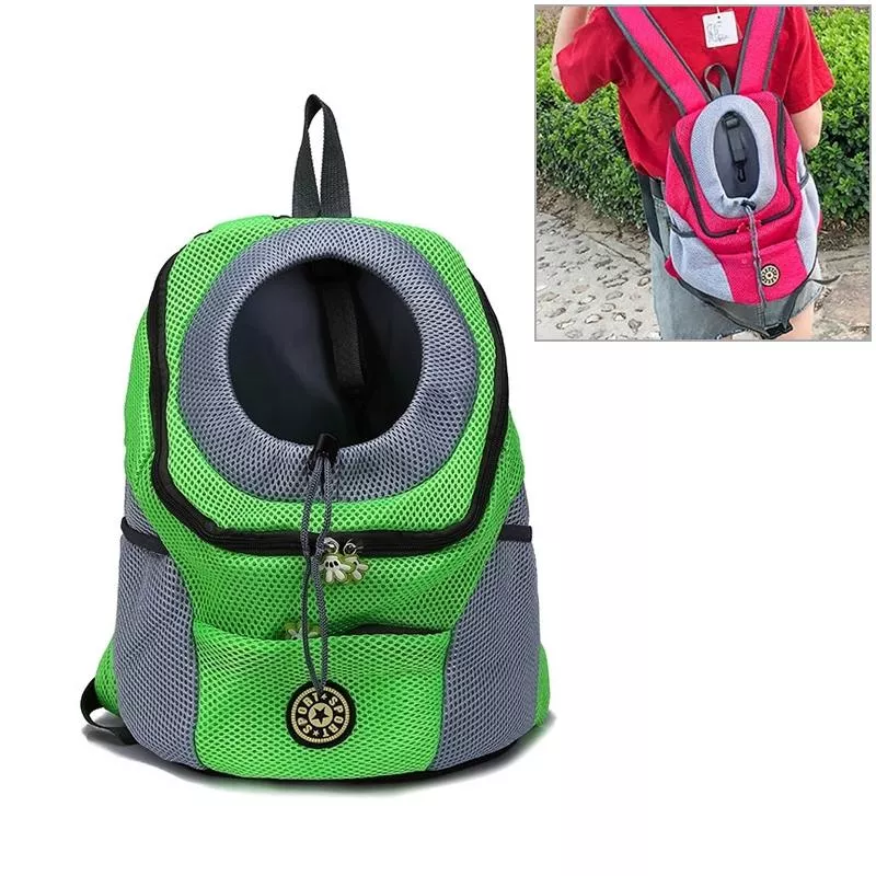 Outdoor Pet Dog Carrier Bag - Vzpřímený batoh pro psy, velikost S (Zelený) TopTechnology