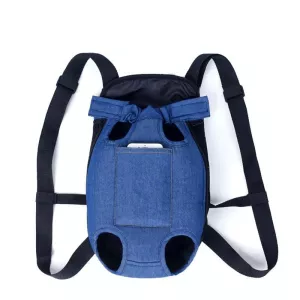 Skládací batoh pro psy - modrý denim (M) TopTechnology
