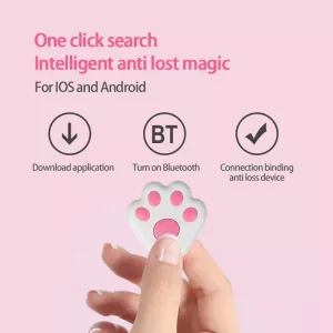 HYC09 Mini Pet Smart Wear GPS Bluetooth Locator Tracker pro domácí mazlíčky (Tmavě šedý) TopTechnology
