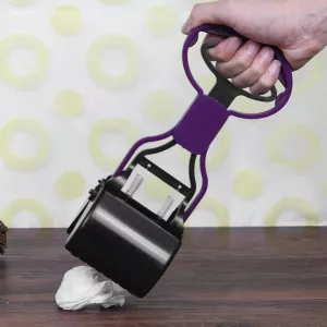 Dlouhá rukojeť Poop Scoop pro snadný úklid zvířecích exkrementů - růžová TopTechnology