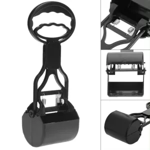 Dlouhá rukojeť Poop Scoop pro snadný úklid zvířecích exkrementů - růžová TopTechnology