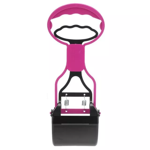Dlouhá rukojeť Poop Scoop pro snadný úklid zvířecích exkrementů - růžová TopTechnology