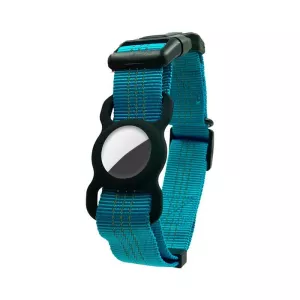 PUGGA GG1002 Polyesterový obojek pro psy s GPS pro AirTag 2. a 1. generaci - Velikost L (Modrý) TopTechnology PUGGA GG1002 Polyesterový obojek pro psy s GPS pro AirTag 2. a 1. generaci - Velikost L (Modrý) TopTechnology