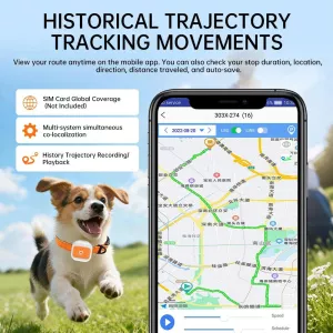 GPS/WIFI Sledovací Obojek pro Domácí Mazlíčky s SOS Výstrahou (Oranžový) TopTechnology GPS/WIFI Sledovací Obojek pro Domácí Mazlíčky s SOS Výstrahou (Oranžový) TopTechnology