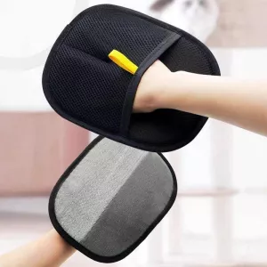 Rukavice na odstranění srsti ze zvířat statickou elektřinou pro kočky a psy (černé) TopTechnology