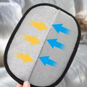 Rukavice na odstranění srsti ze zvířat statickou elektřinou pro kočky a psy (černé) TopTechnology