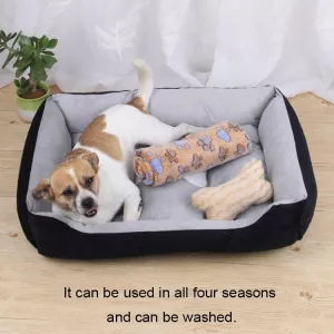 Hřejivá a měkká podložka pro psy a kočky - Dog Bone Pattern (Černá Červená) TopTechnology Hřejivá a měkká podložka pro psy a kočky - Dog Bone Pattern (Černá Červená) TopTechnology