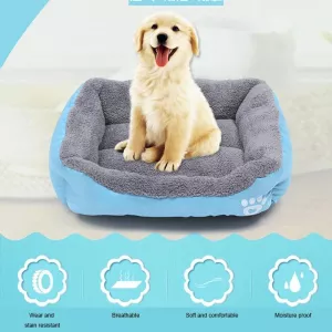 Warm Pet Dog Kennel Mat - L, 66×50×14cm (Amber) | Animal Grain TopTechnology