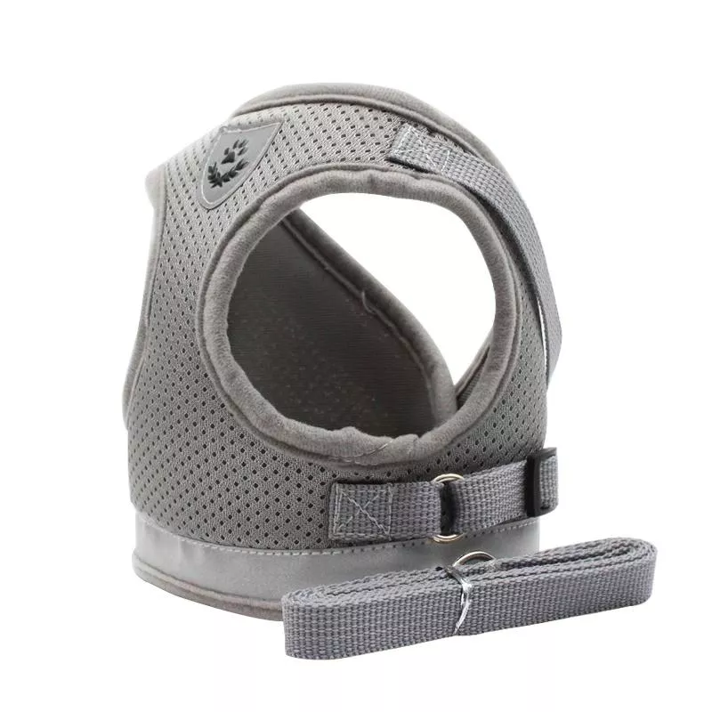 BL-844 Reflexní hrudní popruh pro psy, velikost S (Stříbrná šedá) TopTechnology
