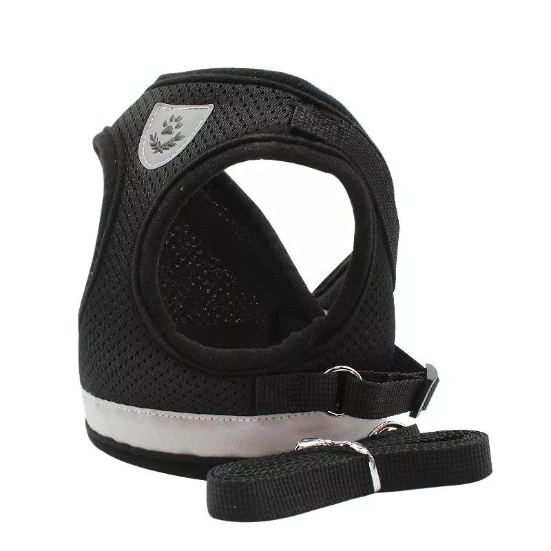 BL-844 Hrudní popruh pro psy s reflexními prvky, velikost S (černý) TopTechnology