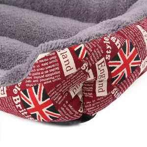 Hřejivá psí podložka Teddy v barvách Candy - XL, 80×60×16cm (Káva) TopTechnology