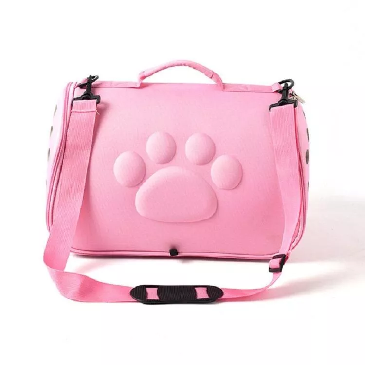 Přenosná a prodyšná taška pro domácí mazlíčky 52×27×28cm (Růžová) TopTechnology