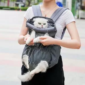 Doglemi batoh pro domácí zvířata - šedý, velikost L TopTechnology
