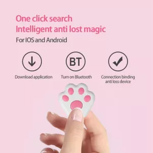 HYC09 Mini GPS Bluetooth lokátor pro domácí mazlíčky (Tmavě modrý) TopTechnology