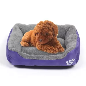 Candy Color Čtyřsezónní teplý pelíšek pro psa Teddy, Velikost: M, 54×42×12cm (Fialový) TopTechnology Candy Color Čtyřsezónní teplý pelíšek pro psa Teddy, Velikost: M, 54×42×12cm (Fialový) TopTechnology
