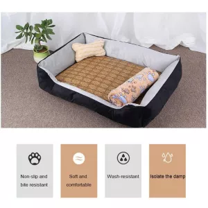Psí deka s kostkovaným vzorem - velká, měkká, teplá - pro psy a kočky, XL, 90×70×15cm (Černá Červená) TopTechnology Psí deka s kostkovaným vzorem - velká, měkká, teplá - pro psy a kočky, XL, 90×70×15cm (Černá Červená) TopTechnology