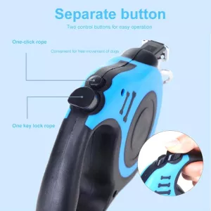 Automatické vodítko pro psy 5m (modré) - flexibilní pro malé a střední psy TopTechnology Automatické vodítko pro psy 5m (modré) - flexibilní pro malé a střední psy TopTechnology