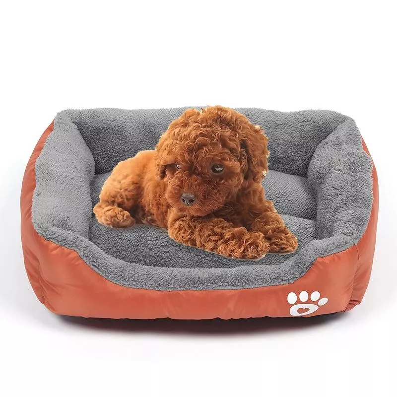 Teplý pelíšek pro psy Candy Color 43×32×10cm (Oranžový) TopTechnology