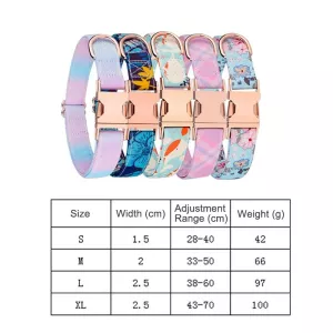Obojek pro domácí zvířata s odnímatelnou mašlí Rose Gold Buckle, Velikost: M 2.0x33-50cm (Blue Snake Flower) TopTechnology Obojek pro domácí zvířata s odnímatelnou mašlí Rose Gold Buckle, Velikost: M 2.0x33-50cm (Blue Snake Flower) TopTechnology