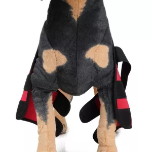 Ochranný kryt na nohu pro psy - chirurgický, velikost L (Classic Model - Červený) TopTechnology