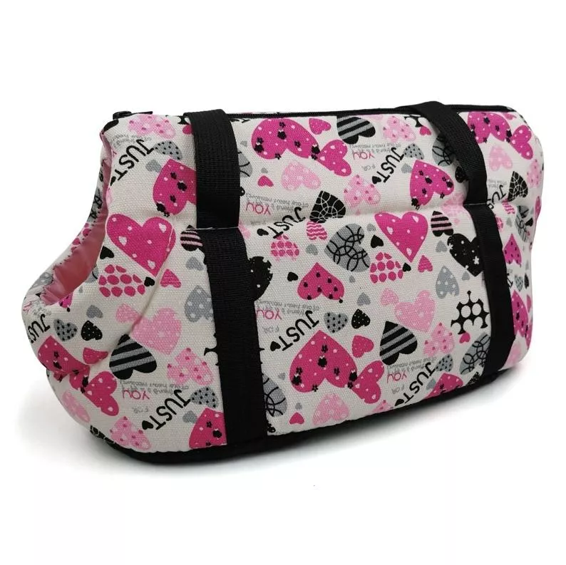 Retro Pet Carrying Bag - Pohodlný a prodyšný batoh pro kočky a psy, velikost L 55x26x27cm (Love) TopTechnology