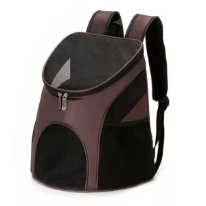 Skládací nylonový batoh pro domácí zvířata, rozměr: 45 x 36 x 31 cm (Hnědá) TopTechnology