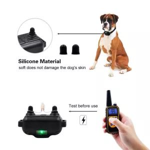 Výcvikový obojek pro psy Bark Stopper s elektrickým šokem a vibracemi (EU Plug) TopTechnology