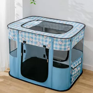 Obdélníkový skládací plot pro domácí zvířata Dog and Cat Litter XL (Blue Panda) TopTechnology Obdélníkový skládací plot pro domácí zvířata Dog and Cat Litter XL (Blue Panda) TopTechnology