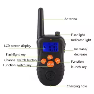 998DC Bark Stopper - Elektronický obojek pro výcvik psů s dálkovým ovládáním, EU Plug TopTechnology