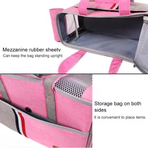 DODOPET Outdoor Přenosná Taška pro Kočky a Psy, Velikost: 43 x 19 x 26 cm (Šedá) TopTechnology DODOPET Outdoor Přenosná Taška pro Kočky a Psy, Velikost: 43 x 19 x 26 cm (Šedá) TopTechnology