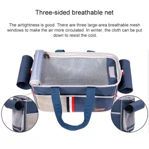 DODOPET Outdoor Přenosná Taška pro Kočky a Psy, Velikost: 43 x 19 x 26 cm (Šedá) TopTechnology DODOPET Outdoor Přenosná Taška pro Kočky a Psy, Velikost: 43 x 19 x 26 cm (Šedá) TopTechnology