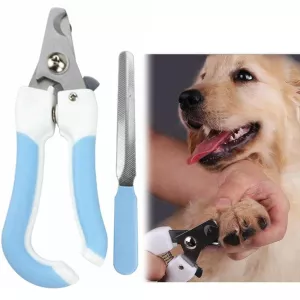 Nůžky na nehty pro psy a kočky z nerezové oceli, 2dílné (modré, velikost L) TopTechnology Nůžky na nehty pro psy a kočky z nerezové oceli, 2dílné (modré, velikost L) TopTechnology