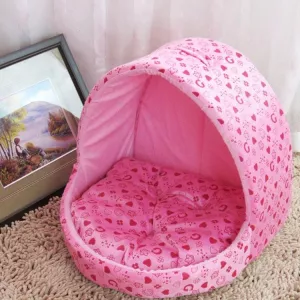 Psí a kočičí dům v tvaru jurt, velikost L, 42*48*48cm (růžový) TopTechnology Psí a kočičí dům v tvaru jurt, velikost L, 42*48*48cm (růžový) TopTechnology