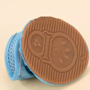 Protiskluzové sandály pro domácí zvířata Tendon Bottom Mesh, Velikost: 5 (5.5x6.5cm, Velká červená) TopTechnology