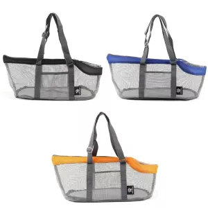 Taška pro psy Pttie Baggie Panoramic - šedá a modrá (0901B) TopTechnology