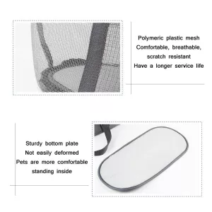 Taška pro psy Pttie Baggie Panoramic - šedá a modrá (0901B) TopTechnology