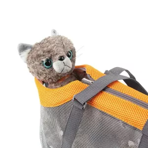 Taška pro psy Pttie Baggie Panoramic - šedá a modrá (0901B) TopTechnology