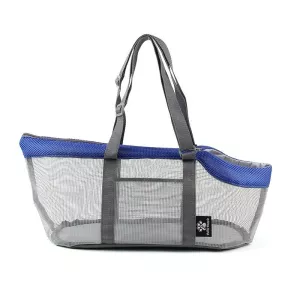 Taška pro psy Pttie Baggie Panoramic - šedá a modrá (0901B) TopTechnology