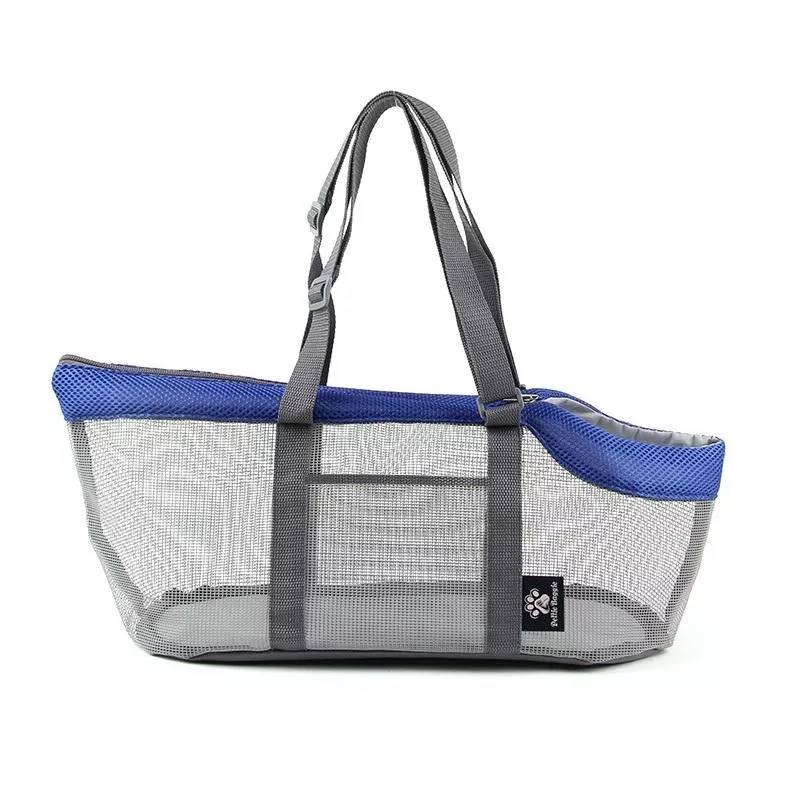 Taška pro psy Pttie Baggie Panoramic - šedá a modrá (0901B) TopTechnology